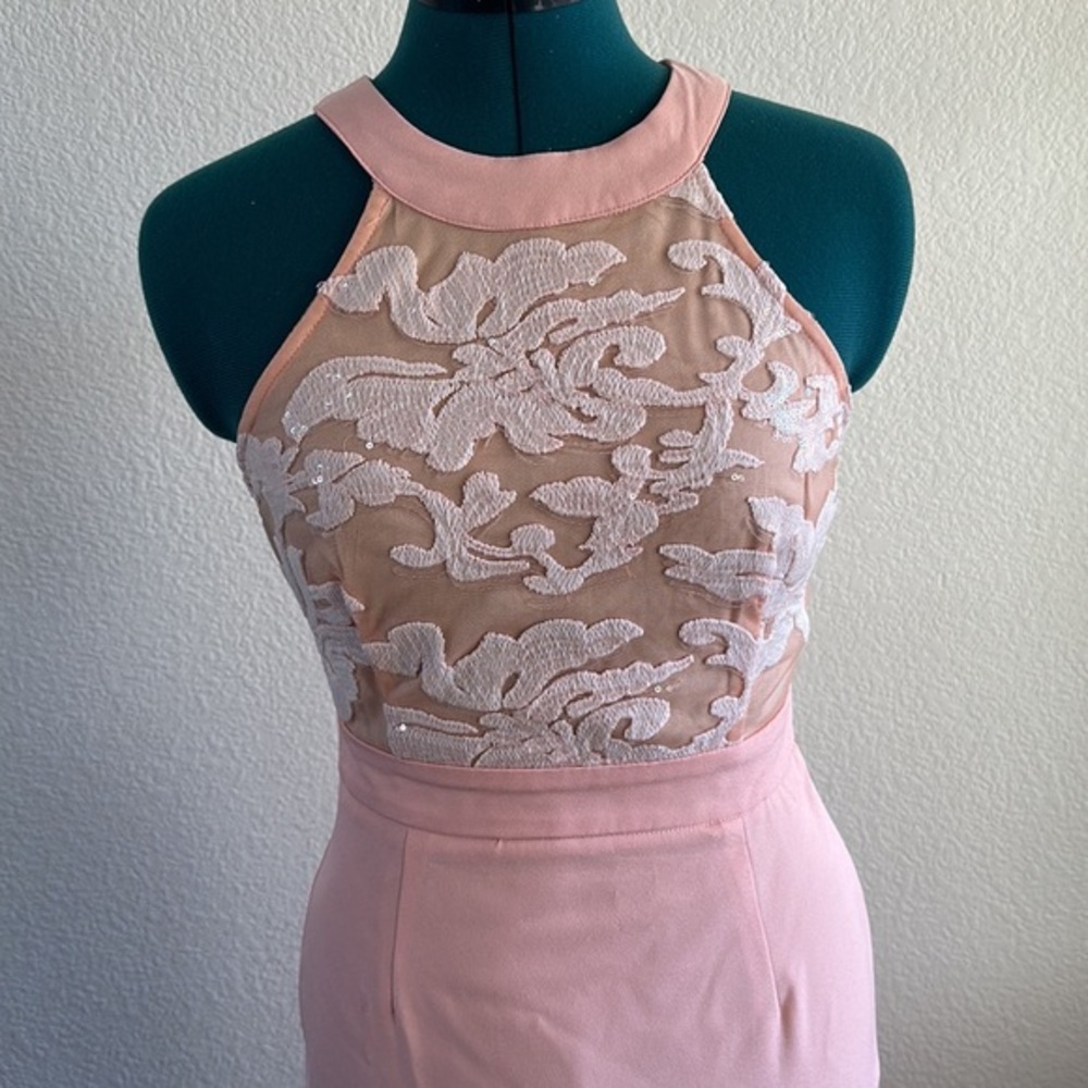 Windsor pink maxi fit and flare dress size S